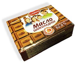 Масло шоколадное "Моя Славита" 62% 180г фольга (г.Гомель, РБ)
