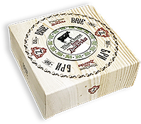 Сыр мягкий "Бри" 60% 150г деревянная упаковка (г. Жуковка, Россия)