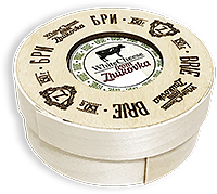 Сыр мягкий "Бри" 60% 150г деревянная упаковка (г. Жуковка, Россия)