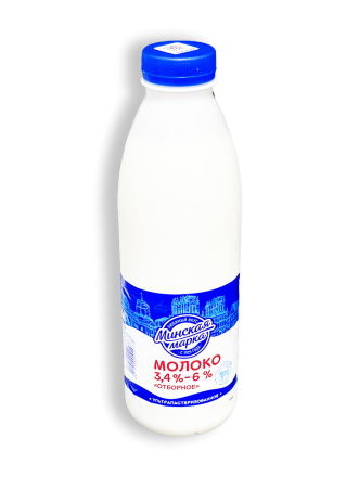 Фото Молоко ультрапастеризованное Минская марка отборное 3,4-6% 0,75л бутылка