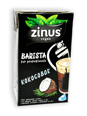 Фото Напиток ZINUS vegan BARISTA Кокосовое Моlоко 3,2% 1л тетра-пак