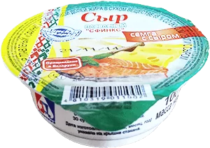 Сыр плавленый "Сфинкс" семга с сыром 65% 100г стакан (г.Минск, РБ)