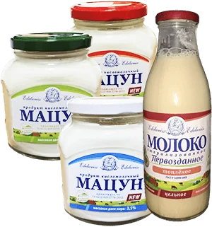 Молочные продукты из деревни Лунино