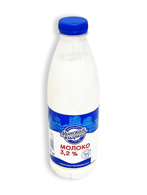 Молоко ультрапастеризованное Минская марка 3,2% 0,9л бутылка
