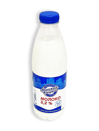 Фото Молоко ультрапастеризованное Минская марка 3,2% 0,9л бутылка