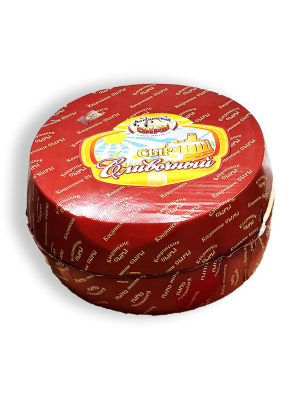 Сыр полутвердый Кобринские сыры СЛИВОЧНЫЙ 50% 0,5кг пленка
