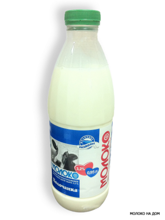Молоко ультрапастеризованное Полочанка 3,2% 0,95л бутылка (г.Полоцк, РБ)