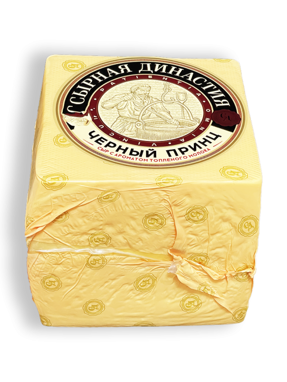 Сыр полутвердый Кобринские сыры ЧЕРНЫЙ ПРИНЦ 50% 0,5кг пленка