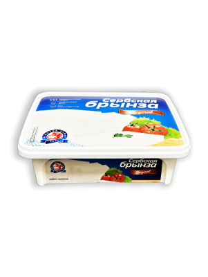Сыр мягкий Mlekara Sabac Сербская брынза 45% 220г коробка