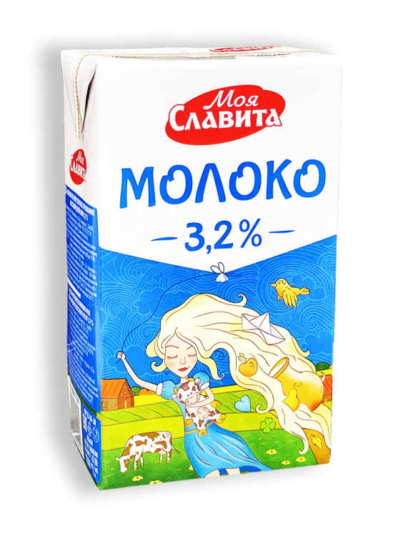 Молоко ультрапастеризованное Моя Славита 3,2% 1л тетра-пак