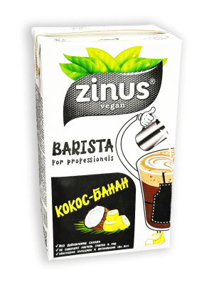 Напиток ZINUS vegan BARISTA Кокос-банан Моlоко 3,2% 1л тетра-пак