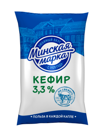 Фото Кефир Минская марка 3,2% 1кг пленка