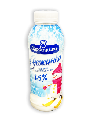 Напиток кисломолочный Снежинка 2,5% 430г бутылка