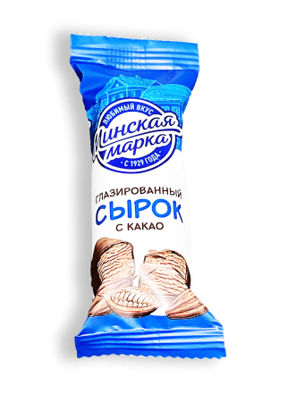 Фото Сырок глазированный Минская марка с какао 23% 45г