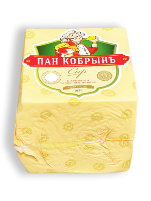 Сыр полутвердый Кобринский ПАН КОБРЫНЪ 50% пленка