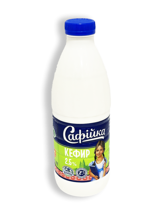 Кефир Сафiйка 2,5% 950г бутылка