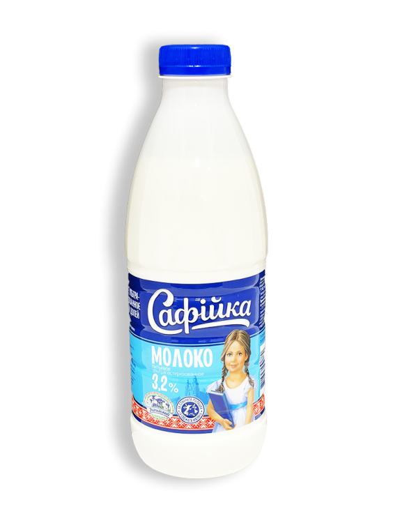 Молоко ультрапастеризованное Сафiйка 3,2% 0,95л бутылка