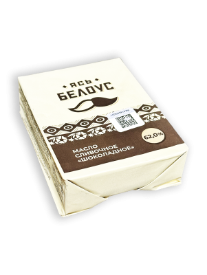 Масло сливочное шоколадное Ясь Белоус 62% 200г фольга